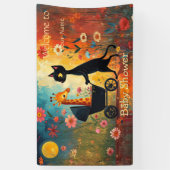 Cute Cat Giraffe Baby Shower Banner (Vertikal)