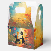 Cute Cat Giraffe Favor Box Geschenkschachtel (Geöffnet)