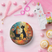 Cute Cat Giraffe Paper Bowl Pappteller (Party)