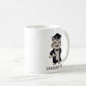 Cute Cat Graduation Personalized Kaffeetasse (VorderseiteRechts)
