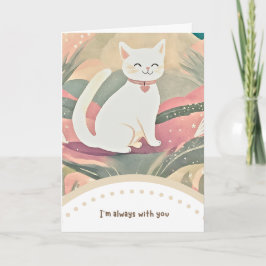cute cat happy birthday karte