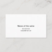 Cute Cat - I run the house - Customizable Visitenkarte (Rückseite)