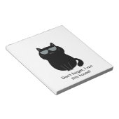 Cute Cat - I run this house Notizblock (angewinkelt)