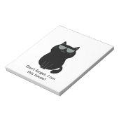 Cute Cat - I run this house Notizblock (Rotiert)