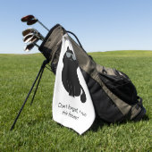 Cute Cat - I run this house now! Golfhandtuch (Gras)