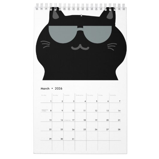 Cute Cat - I run this house now! Kalender (Mär 2026)