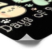 Cute Cat I Survived 67 Days Of School Teachers Stu Poster (Ecke)