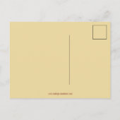 Cute Cat in Pumpkin Vintage Halloween Postcard Postkarte (Rückseite)