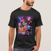 Cute Cat Inside Donut In Space Boy Girl Donut Kitt T-Shirt (Vorderseite)