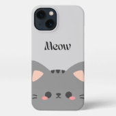 Cute Cat iPhone Case – Soft & Aesthetic Look Hülle (Rückseite)