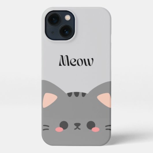 Cute Cat  iPhone Case – Soft & Aesthetic Look Hülle (Rückseite)