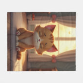Cute cat - just need a moment fleecedecke (Vorderseite (Horizontal))
