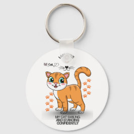 Cute Cat Keychain | Adorable Kitty Accessory  Schlüsselanhänger