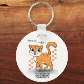 Cute Cat Keychain | Adorable Kitty Accessory  Schlüsselanhänger (Vorderseite)