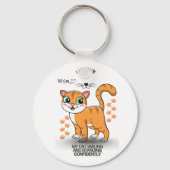 Cute Cat Keychain | Adorable Kitty Accessory  Schlüsselanhänger (Rückseite)