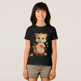 Cute Cat Kids T-Shirt | C is for Cat Alphabet Shir Tri-Blend Shirt