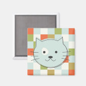 Cute Cat Magnet (Vorderseite/Rückseite)