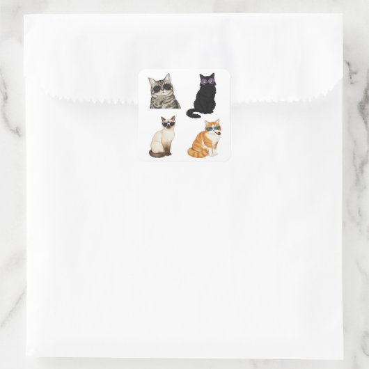 cute cat memes pack Sticker (Tasche)