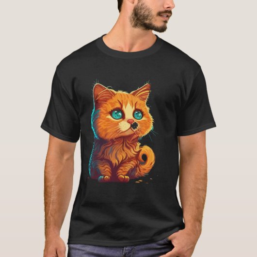 Cute cat moments Beautiful cat patterns for cat T-Shirt (Vorderseite)
