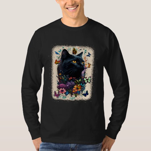 Cute Cat Motifs Cat  Idea For Men And Women T-Shirt (Vorderseite)
