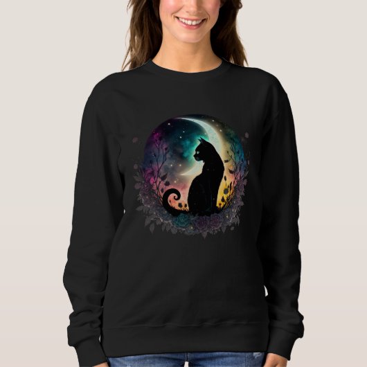 Cute Cat Motifs Cat Sweatshirt (Vorderseite)