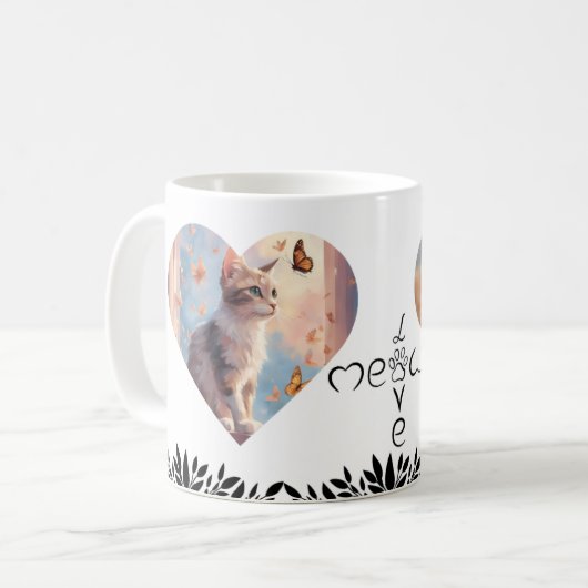 Cute cat mug coffee kaffeetasse (Vorderseite Links)