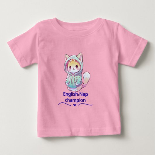 Cute Cat Nap Champion Too T-Shirt (Vorderseite)