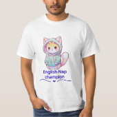 Cute Cat Nap Champion Too T-Shirt (Vorderseite)