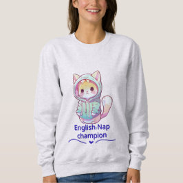 Cute Cat Nap Champion Too T-Shirt Sweatshirt