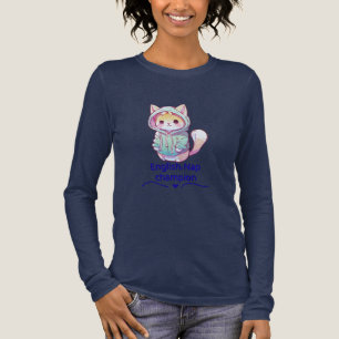 Cute Cat Nap Champion Too T-Shirt Tri-Blend Shirt