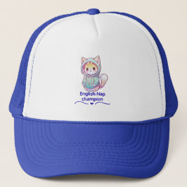 Cute Cat Nap Champion Too T-Shirt Truckerkappe