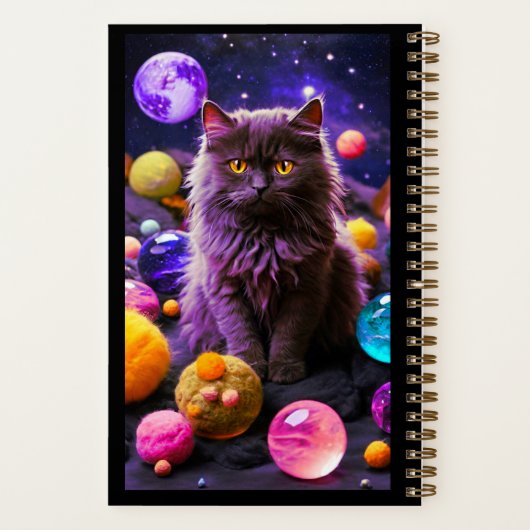 Cute Cat Notebook – Funny Journal for Cat Lovers Notizblock (Rückseite)