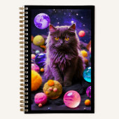 Cute Cat Notebook – Funny Journal for Cat Lovers Notizblock (Vorderseite)