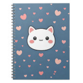 Cute Cat Notebook Notizblock (Vorderseite)