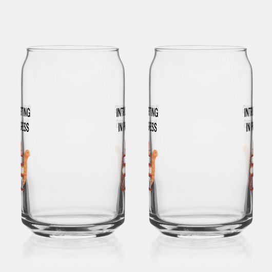 Cute Cat on Books "Introvert in Progress" Dosenglas (Rechts)