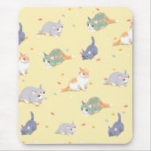 Cute Cat Patter  Mousepad (Vorne)