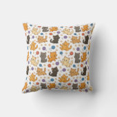 Cute Cat Pattern Kissen (Rückseite)