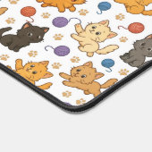 Cute Cat Pattern Schreibtischunterlage (Ecke)