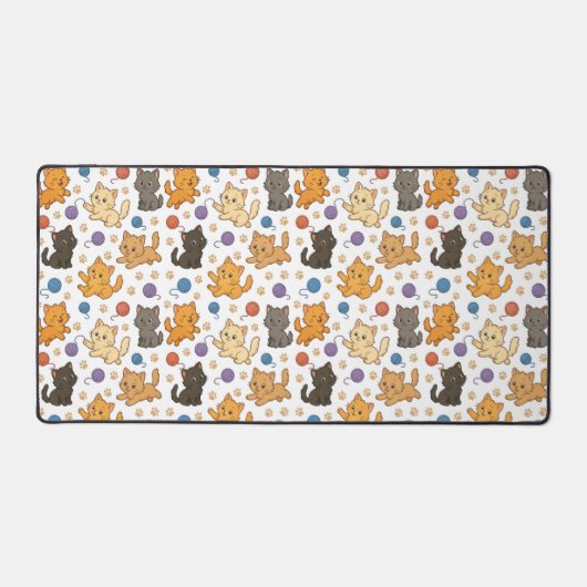 Cute Cat Pattern Schreibtischunterlage (Vorderseite)