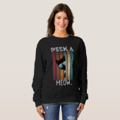 Cute Cat Peek A Meow Sweatshirt (Vorne ganz)