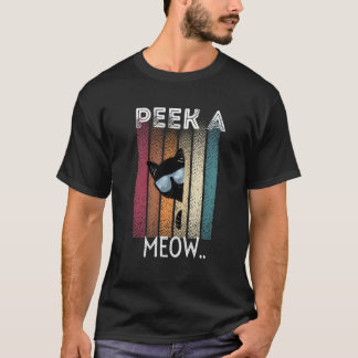 Cute Cat Peek A Meow T-Shirt