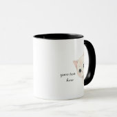 Cute Cat Personalized text Tasse (VorderseiteRechts)