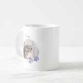 Cute Cat pet with customized name Kaffeetasse (Vorderseite Links)