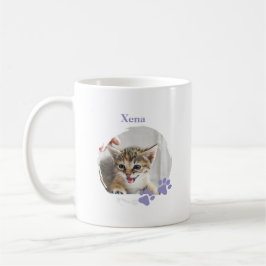 Cute Cat pet with customized name Kaffeetasse