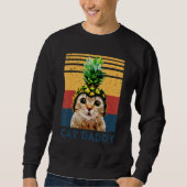 Cute Cat Pineapple Helmet Dad dy Mom my Boy Girl Sweatshirt (Vorderseite)