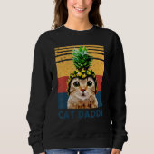 Cute Cat Pineapple Helmet Dad dy Mom my Boy Girl Sweatshirt (Vorderseite)