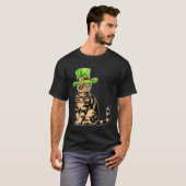 Cute Cat Saint Patrick Day  Happy St Kitten Day T-Shirt (Vorne ganz)