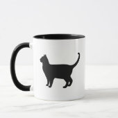 Cute Cat Silhouette Tasse (Links)