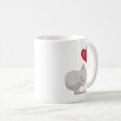 Cute Cat Sleeping Custom Name Perfect For Gift Kaffeetasse (VorderseiteRechts)