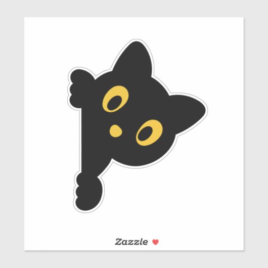 Cute Cat Sticker – Adorable Design (Blatt)